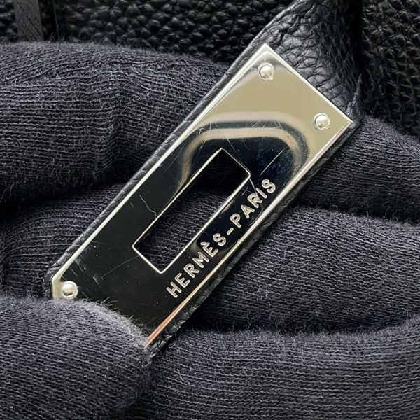 エルメス バーキン35 ブラック/シルバー金具 トゴ □N刻印  HERMES Birkin ハンドバッグ 黒