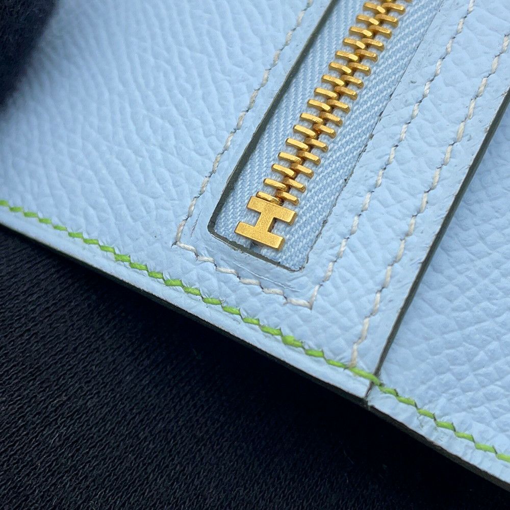 エルメス 長財布 ベアンスフレ ヴェルソ ヴェールクリケット/セレステ/ゴールド金具 エプソン Y刻印 財布