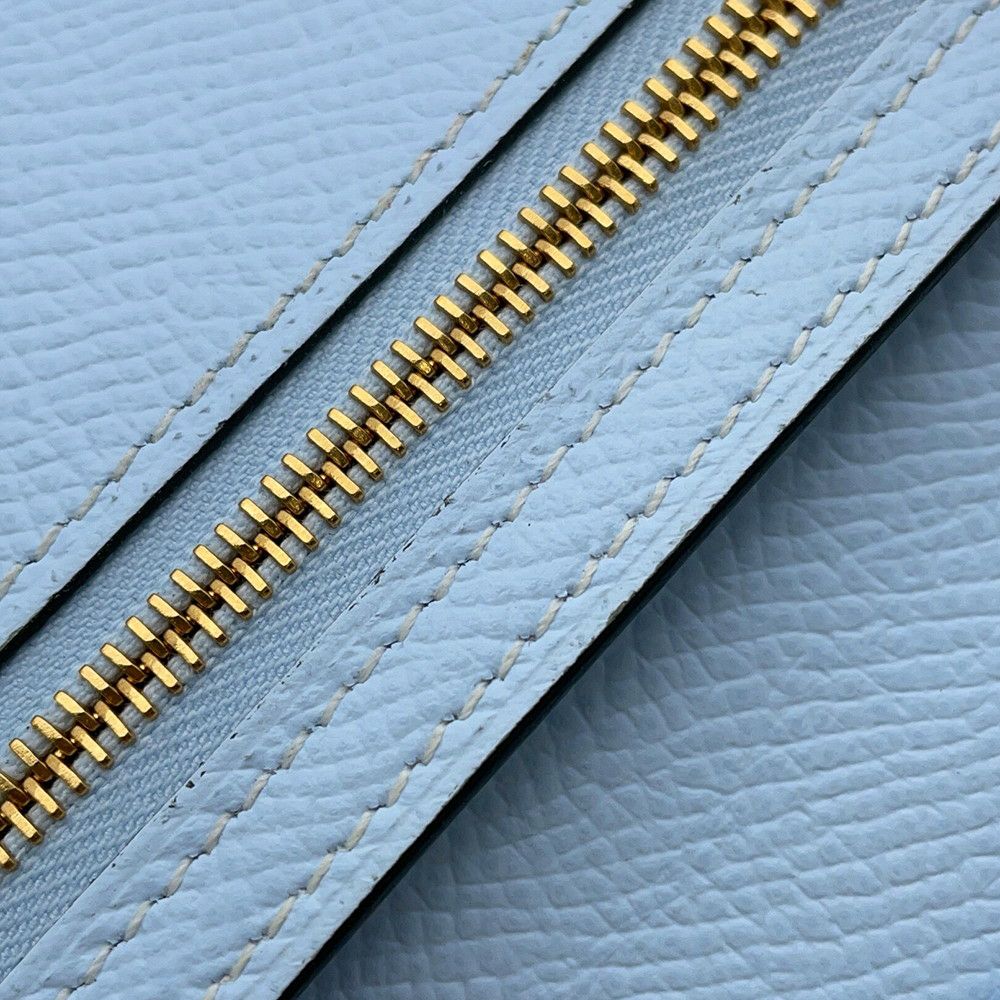 エルメス 長財布 ベアンスフレ ヴェルソ ヴェールクリケット/セレステ/ゴールド金具 エプソン Y刻印 財布