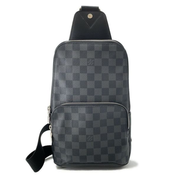 ルイヴィトン ボディバッグ ダミエ・グラフィット アヴェニュー・スリングバッグ N41719 LOUIS VUITTON 黒 ブラック