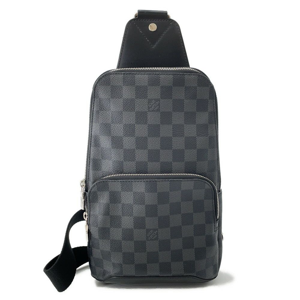 ルイヴィトン ボディバッグ ダミエ・グラフィット アヴェニュー・スリングバッグ N41719 LOUIS VUITTON 黒 ブラック