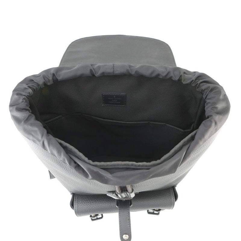 ルイヴィトン リュック トリヨンレザー クリストファー・スリムバックパック M58644 LOUIS VUITTON バッグ 黒 ブラック