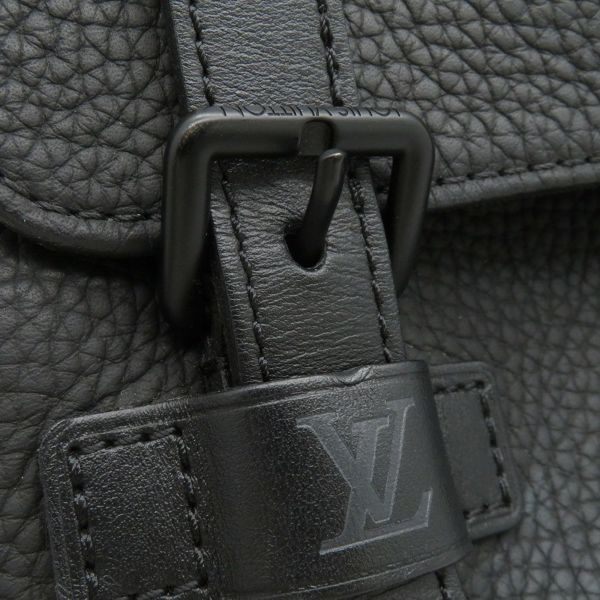 ルイヴィトン リュック トリヨンレザー クリストファー・スリムバックパック M58644 LOUIS VUITTON バッグ 黒 ブラック