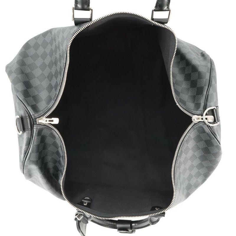 ルイヴィトン ボストンバッグ ダミエ・グラフィット キーポル・バンドリエール 55 N41413 ヴィトン 旅行バッグ トラベル 黒 ブラック