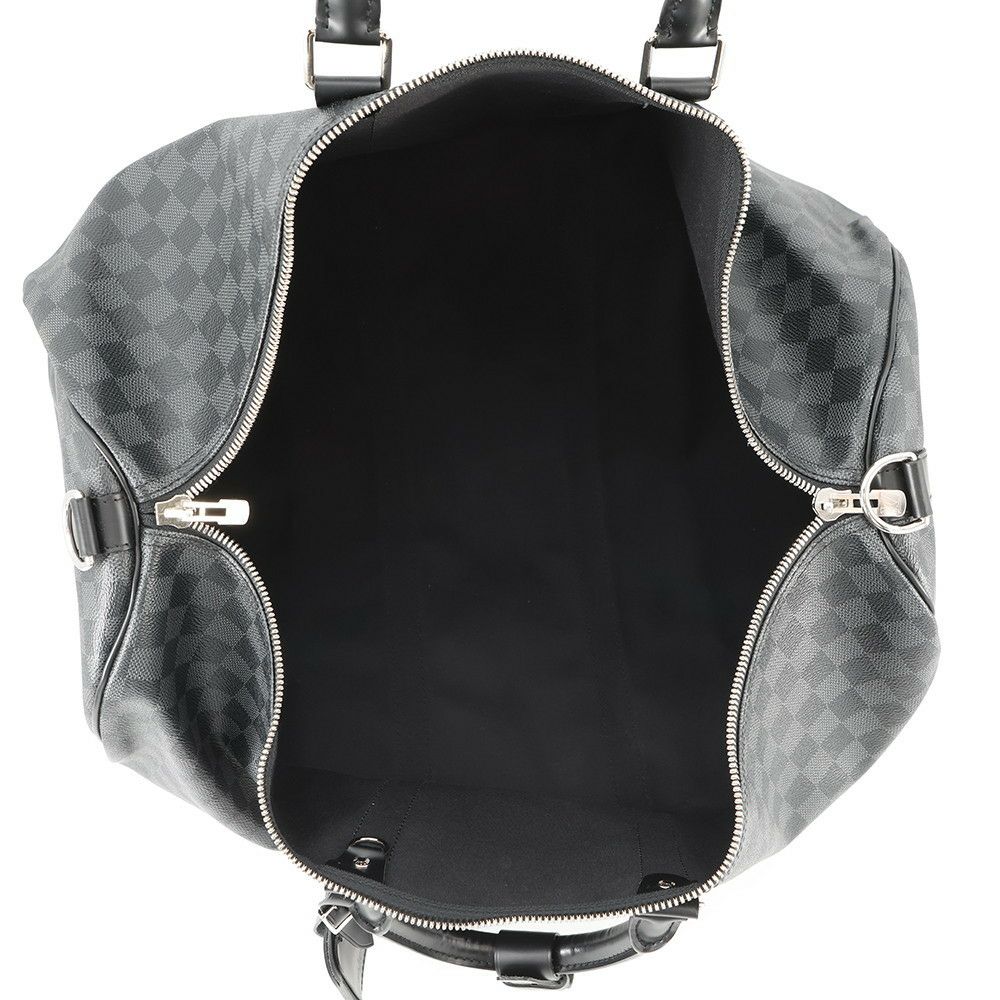 ルイヴィトン ボストンバッグ ダミエ・グラフィット キーポル・バンドリエール 55 N41413 ヴィトン 旅行バッグ トラベル 黒 ブラック