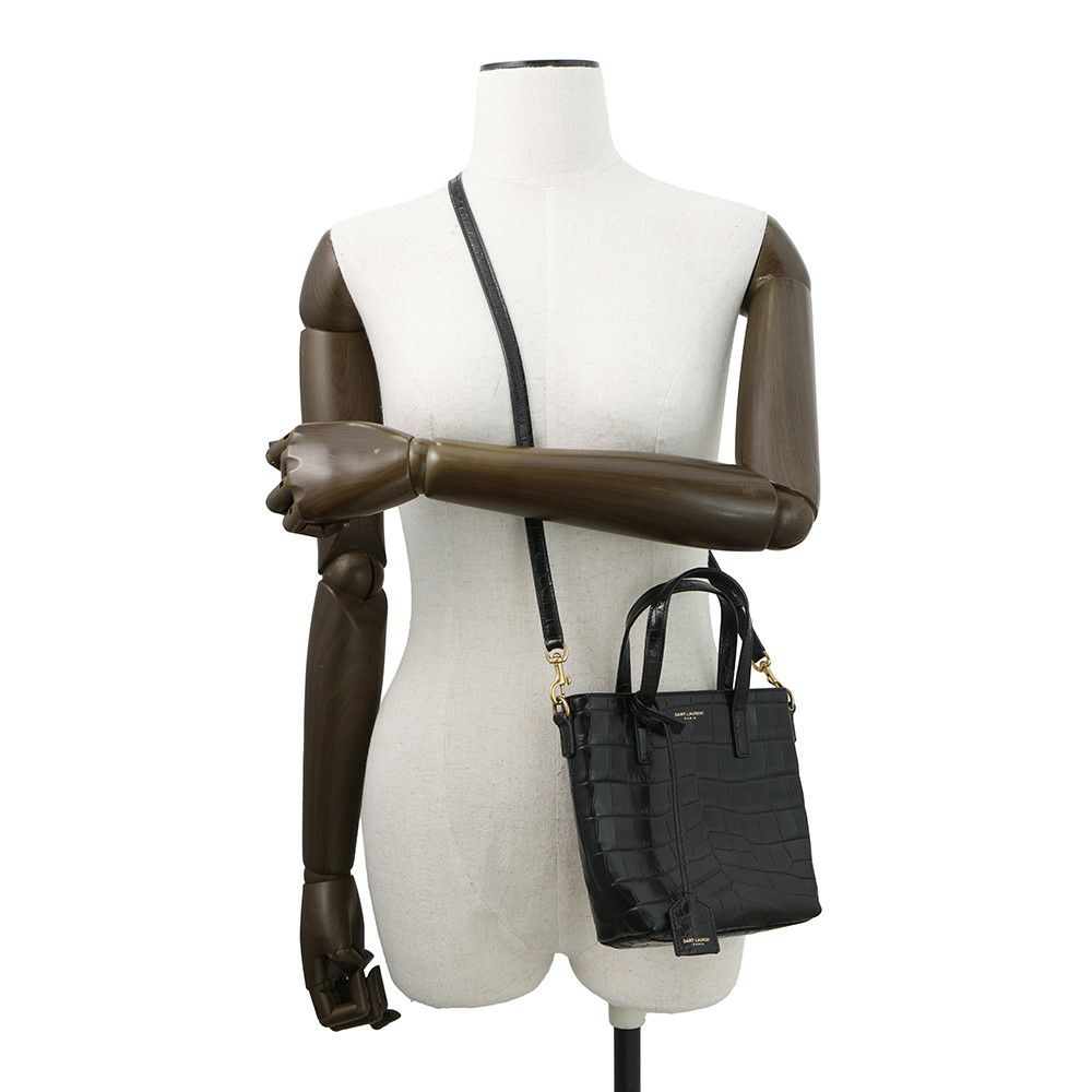 サンローランパリ ハンドバッグ ミニトイ ショッピング 712367 SAINT LAURENT PARIS 2way 黒