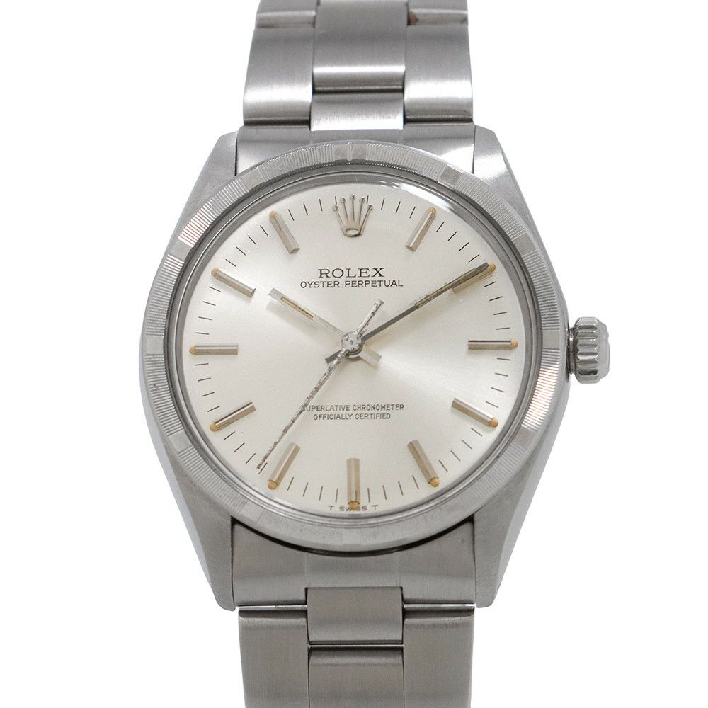 ロレックス オイスターパーペチュアル 3番 1007 ROLEX 腕時計 シルバー文字盤 アンティークウォッチ