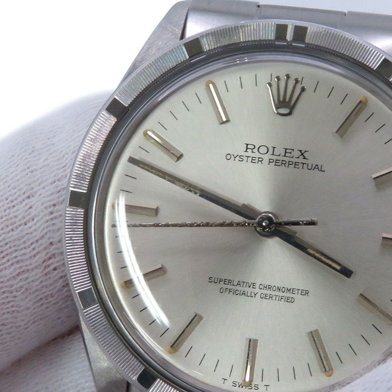 ロレックス オイスターパーペチュアル 3番 1007 ROLEX 腕時計 シルバー文字盤 アンティークウォッチ