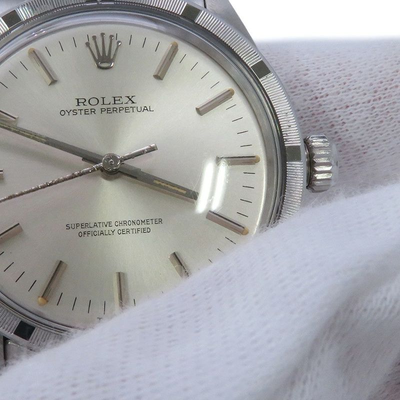 ロレックス オイスターパーペチュアル 3番 1007 ROLEX 腕時計 シルバー文字盤 アンティークウォッチ