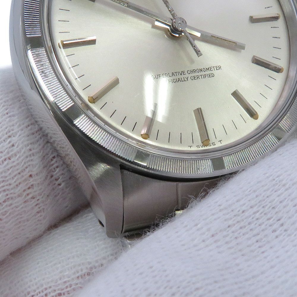 ロレックス オイスターパーペチュアル 3番 1007 ROLEX 腕時計 シルバー文字盤 アンティークウォッチ