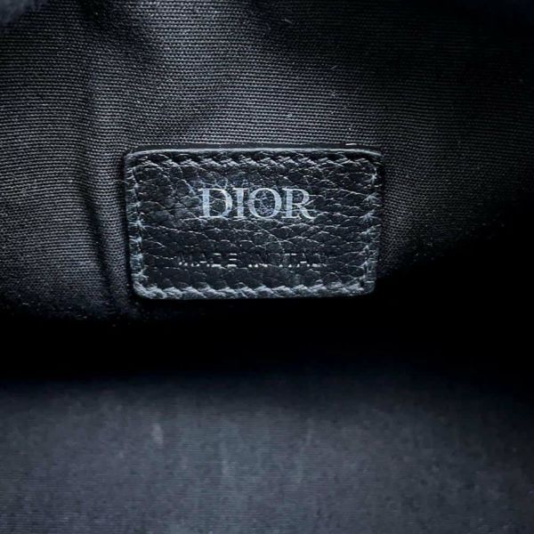 クリスチャン・ディオール ショルダーバッグ ロゴ ローラー レザー Christian Dior ディオールオム 黒