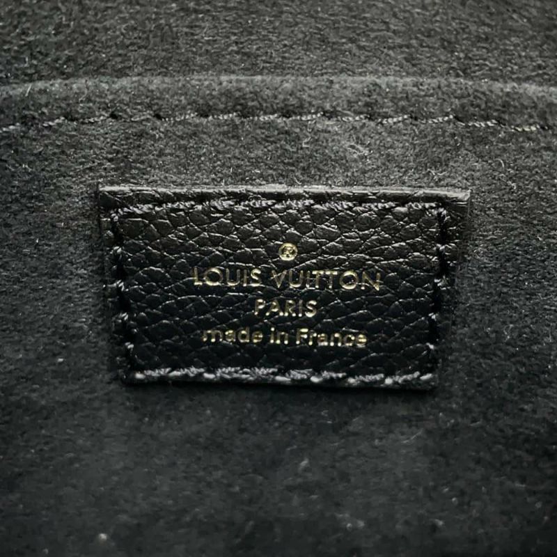 ルイヴィトン ハンドバッグ モノグラム・アンプラント プティット・サックプラ M81417 黒 ブラック