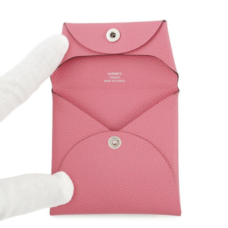 エルメス コインケース バスティア ローズアザレ エプソン W刻印 HERMES 小銭入れ
