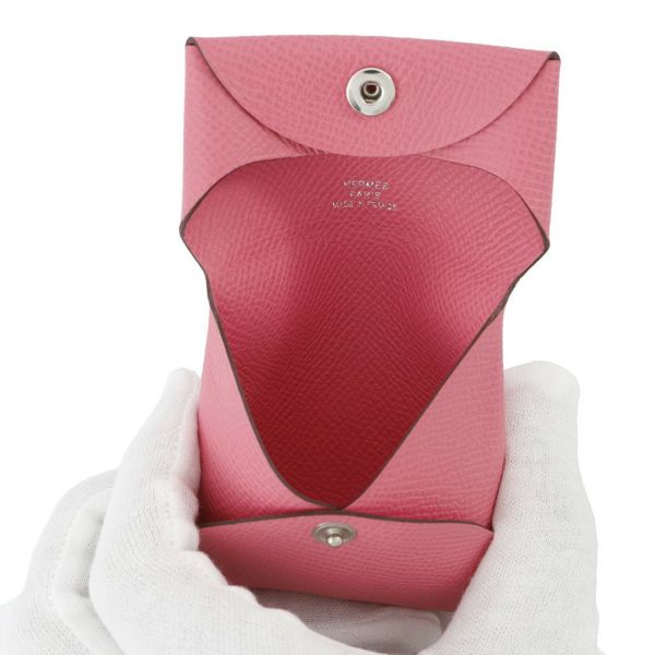 エルメス コインケース バスティア ローズアザレ エプソン W刻印 HERMES 小銭入れ