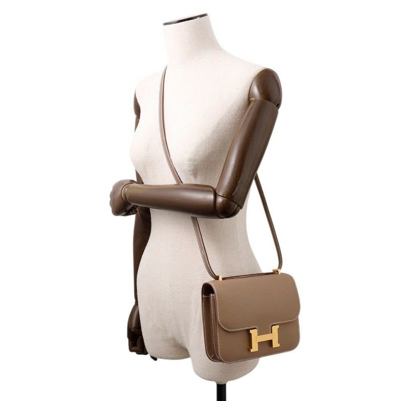 エルメス ミニ コンスタンス3 ミロワール エトゥープ/ゴールド金具 エプソン K刻印