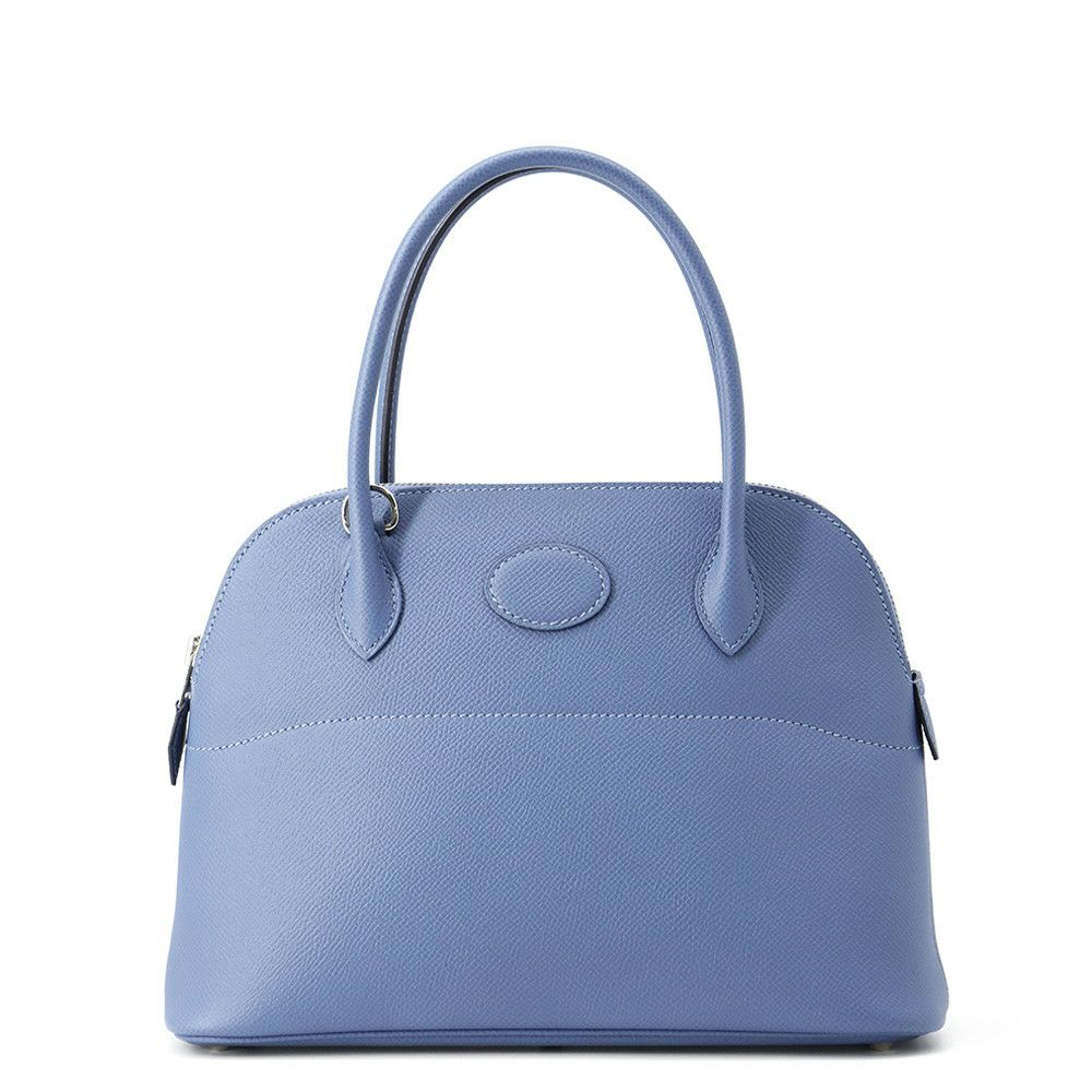 エルメス ハンドバッグ ボリード27 アズール/シルバー金具 エプソン D刻印 2wayショルダー