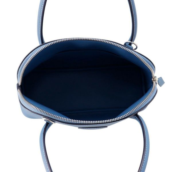 エルメス ハンドバッグ ボリード27 アズール/シルバー金具 エプソン D刻印 2wayショルダー