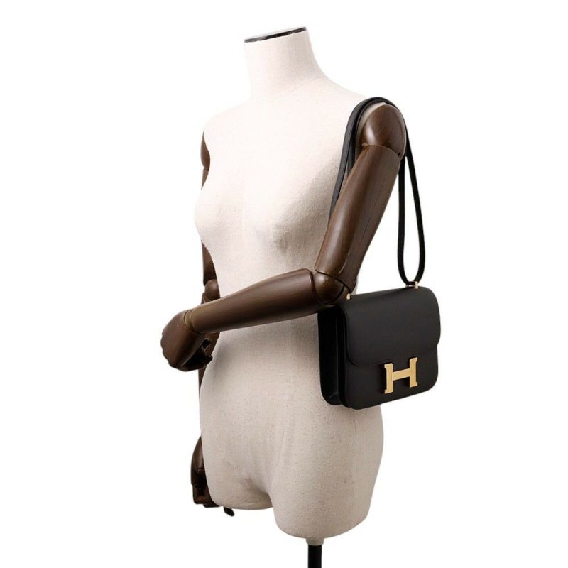 エルメス ミニ コンスタンス3 ミロワール ブラック/シャンパンゴールド金具 エプソン K刻印 黒