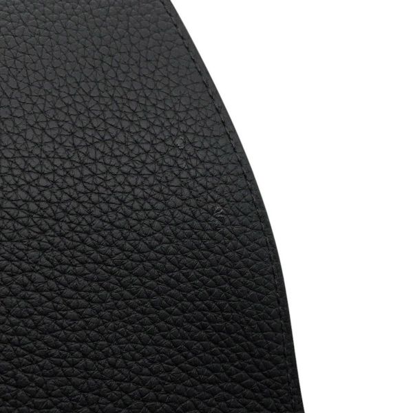 エルメス ショルダーバッグ スティーブライト ジュニア ブラック/シルバー金具 トゴ W刻印 メンズ 黒