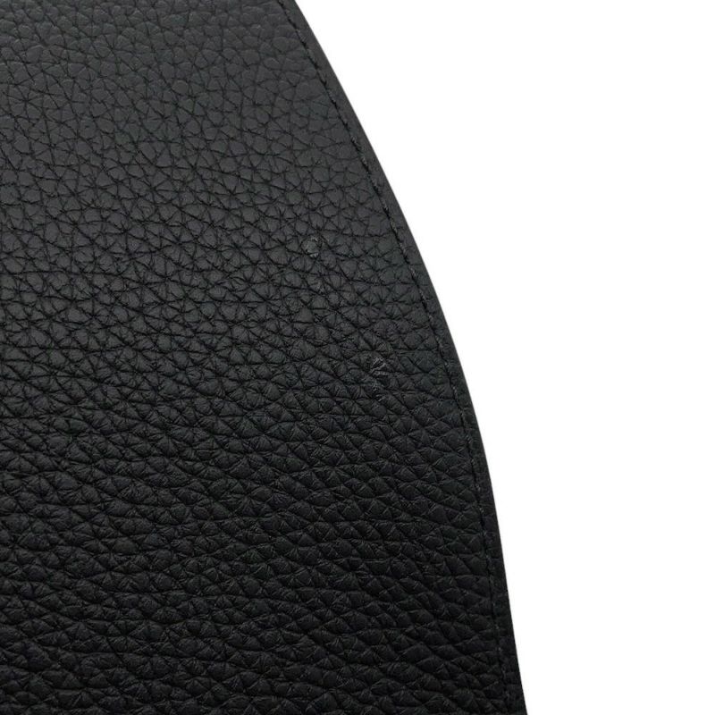 エルメス ショルダーバッグ スティーブライト ジュニア ブラック/シルバー金具 トゴ W刻印 メンズ 黒