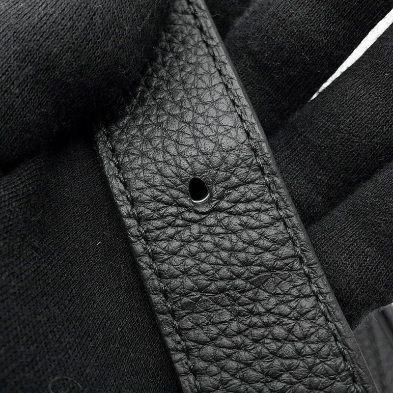 エルメス ショルダーバッグ スティーブライト ジュニア ブラック/シルバー金具 トゴ W刻印 メンズ 黒