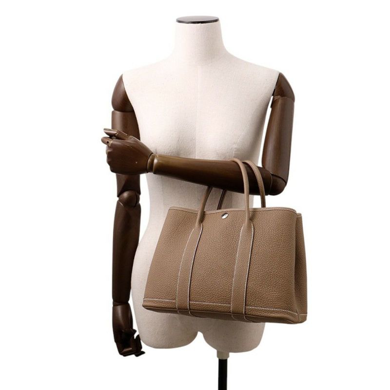 エルメス トートバッグ ガーデンパーティTPM エトゥープ/シルバー金具 ネゴンダ K刻印