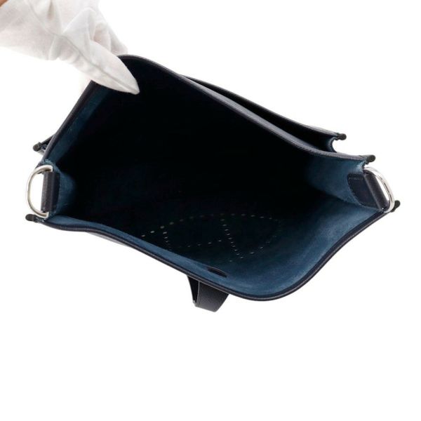 エルメス ショルダーバッグ エブリン3 PM ブルーインディゴ/シルバー金具 エプソン X刻印 HERMES Evelyne
