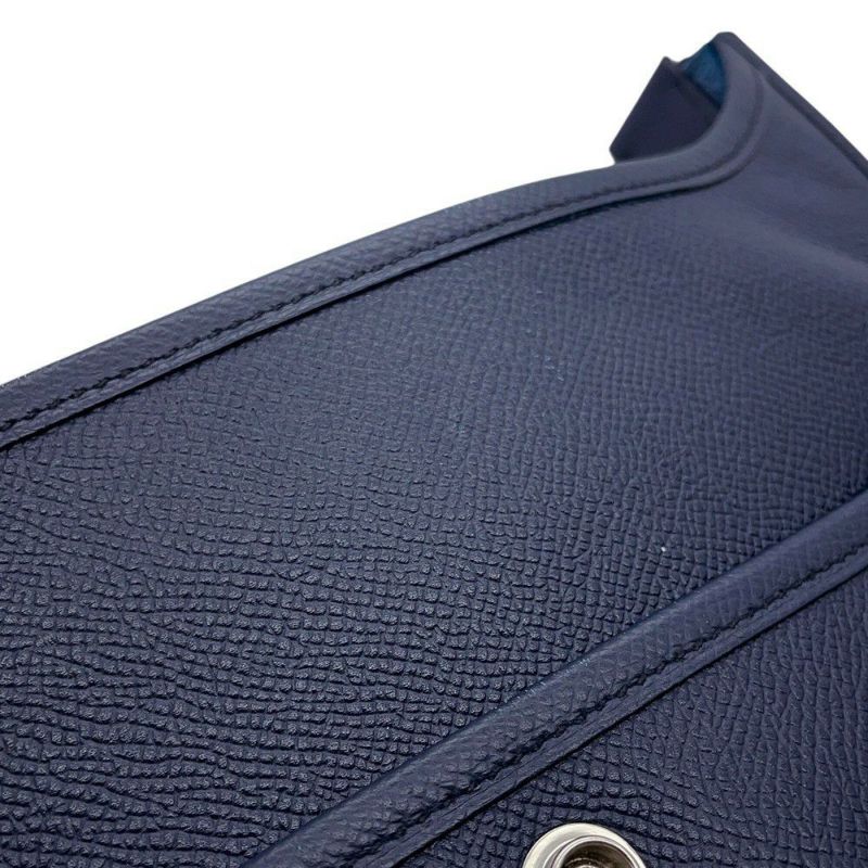 エルメス ショルダーバッグ エブリン3 PM ブルーインディゴ/シルバー金具 エプソン X刻印 HERMES Evelyne
