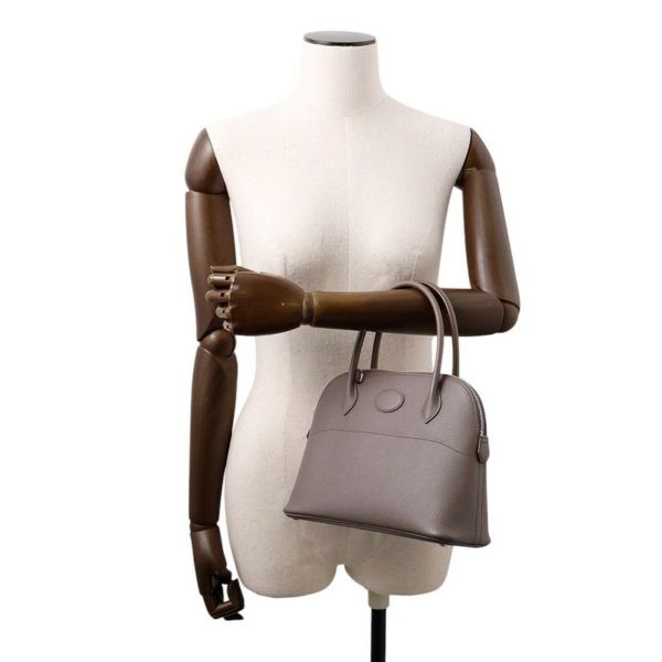 エルメス ハンドバッグ ボリード27 エタン/シルバー金具 エプソン A刻印 HERMES Bolide 2wayショルダーバッグ