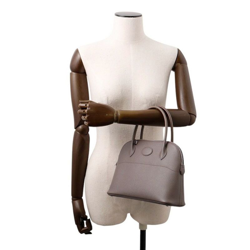 エルメス ハンドバッグ ボリード27 エタン/シルバー金具 エプソン A刻印 HERMES Bolide 2wayショルダーバッグ