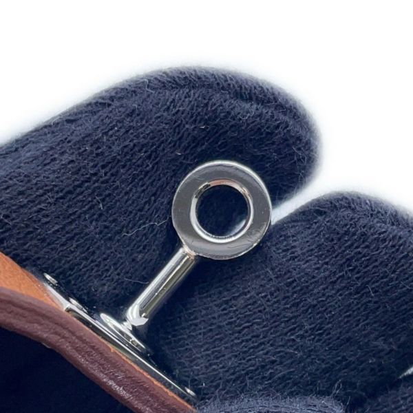 エルメス ブレスレット ケリー ドゥブルトゥール ゴールド/シルバー金具 スイフト Y刻印 サイズT3 HERMES アクセサリー