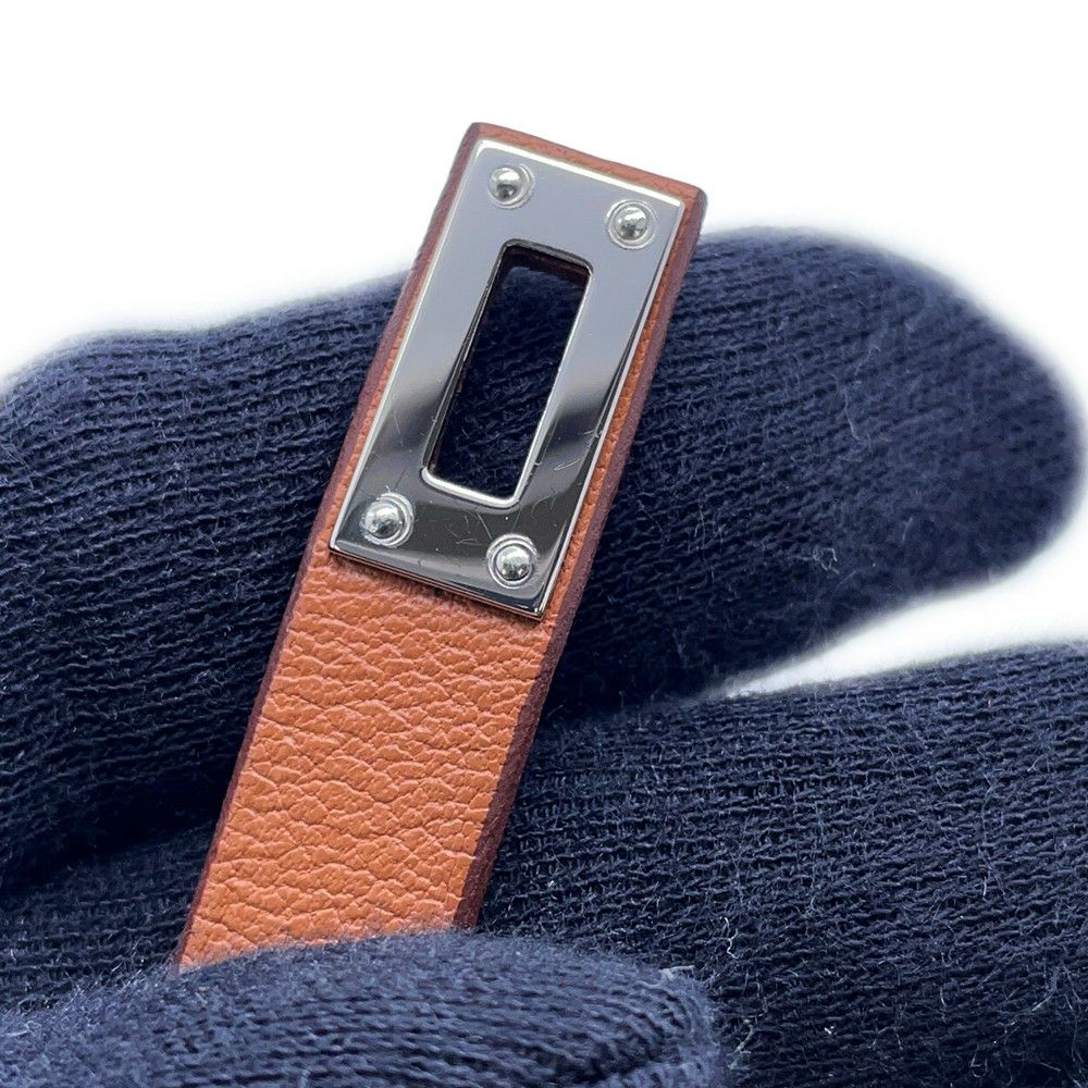 エルメス ブレスレット ケリー ドゥブルトゥール ゴールド/シルバー金具 スイフト Y刻印 サイズT3 HERMES アクセサリー