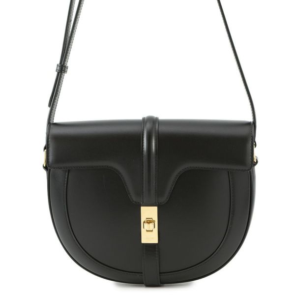 セリーヌ ショルダーバッグ ブザス 16 セーズ レザー 193993 CELINE 黒