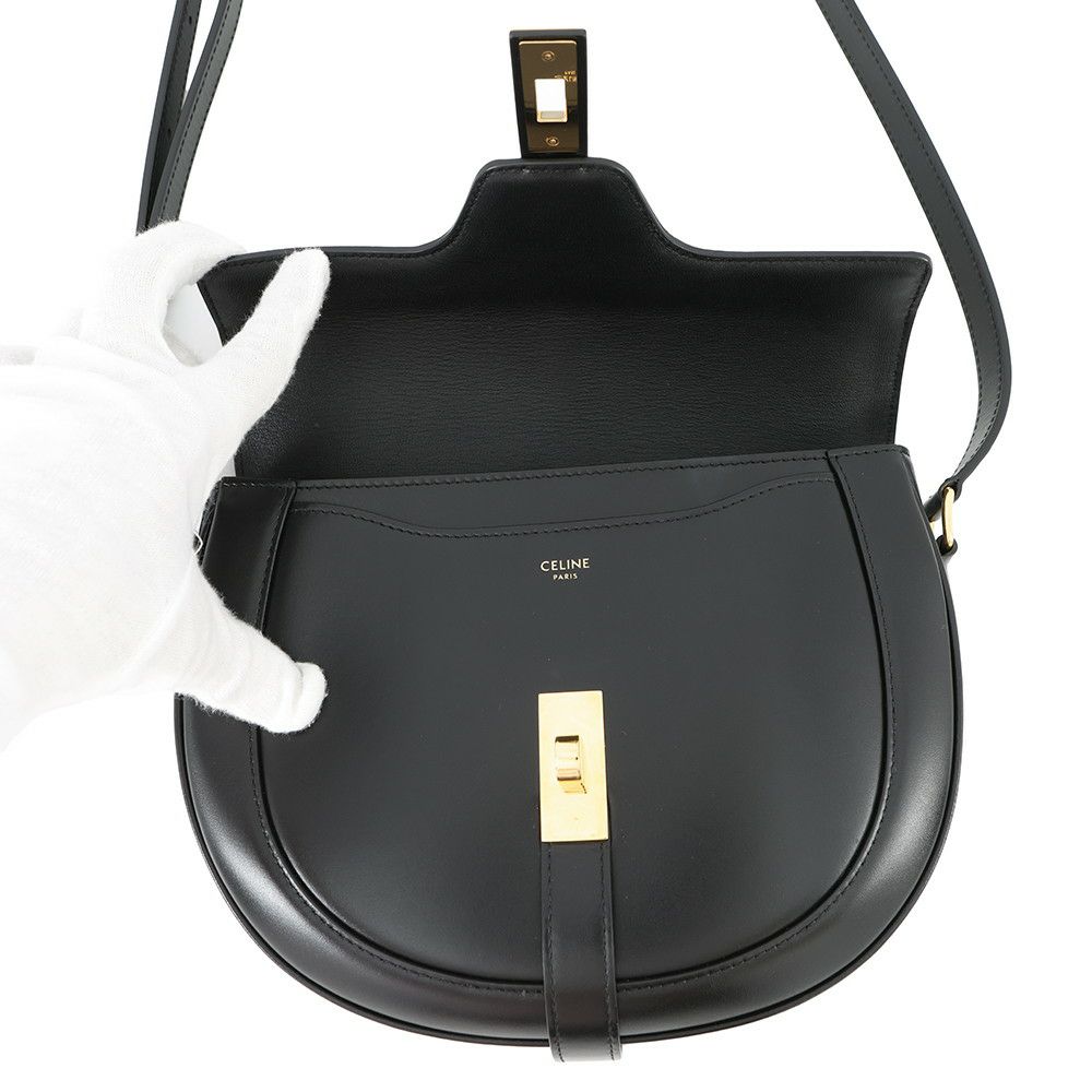 セリーヌ ショルダーバッグ ブザス 16 セーズ レザー 193993 CELINE 黒