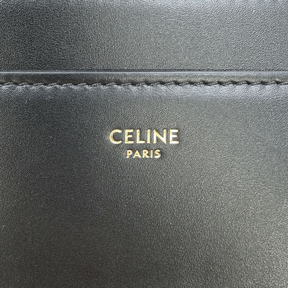 セリーヌ ショルダーバッグ ブザス 16 セーズ レザー 193993 CELINE 黒