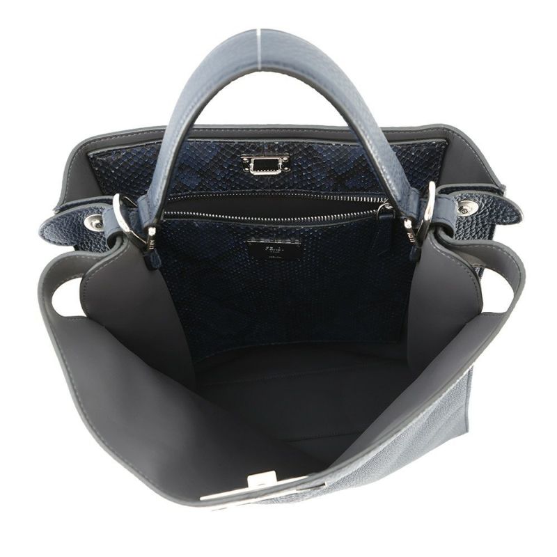 フェンディ トートバッグ ピーカブー エックスライトフィット パイソン 7VA447 FENDI 2way