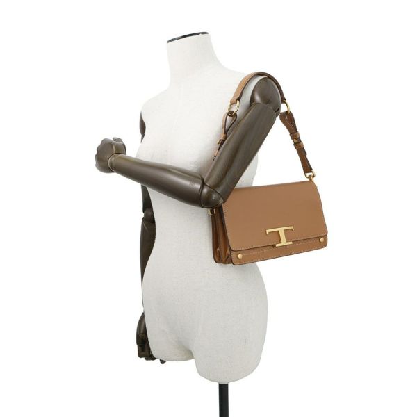 トッズ ショルダーバッグ Tタイムレス ミニ レザー XBWTSIN0100ROR9998 TOD'S 2way