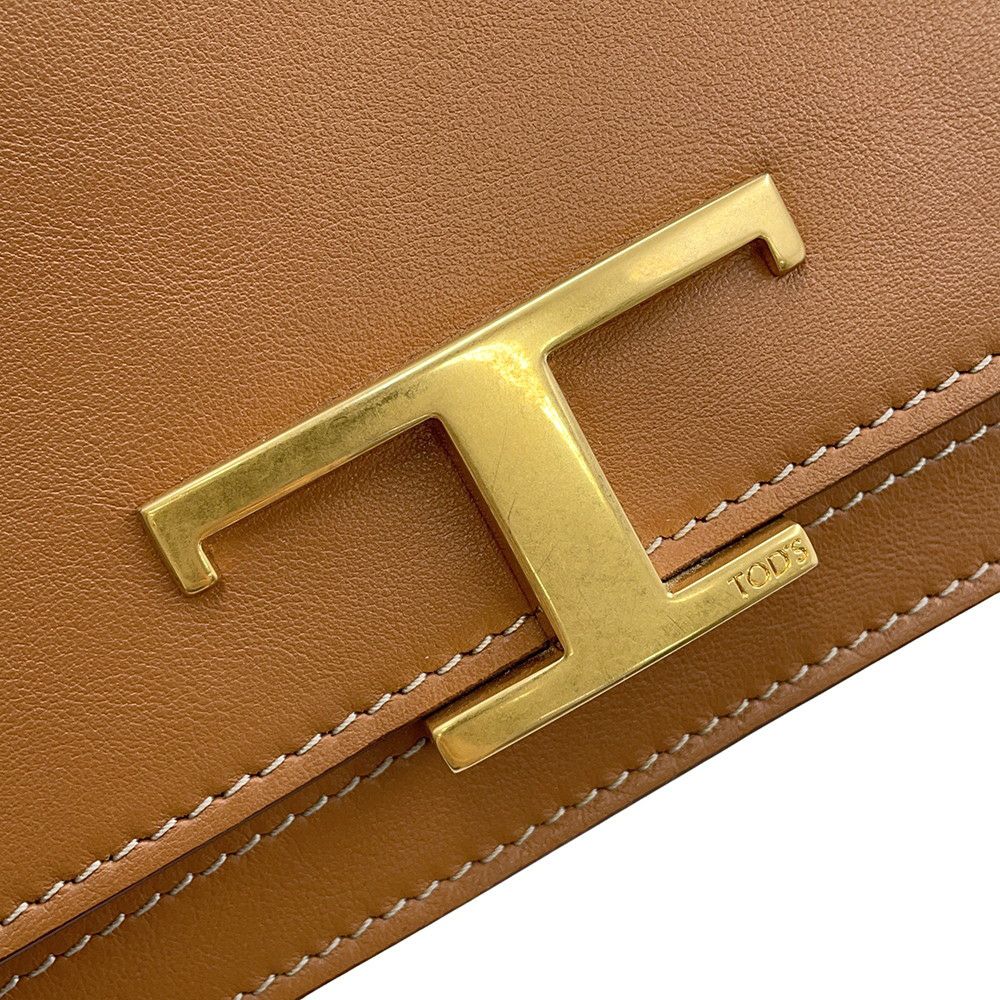 トッズ ショルダーバッグ Tタイムレス ミニ レザー XBWTSIN0100ROR9998 TOD'S 2way