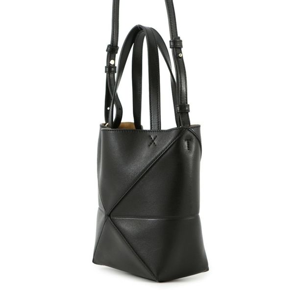 ロエベ ハンドバッグ パズルフォルド ミニ A657V25X01 LOEWE 2way 黒