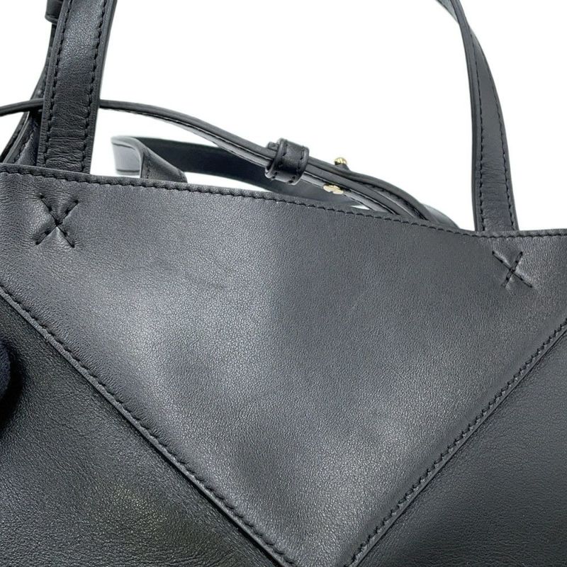 ロエベ ハンドバッグ パズルフォルド ミニ A657V25X01 LOEWE 2way 黒