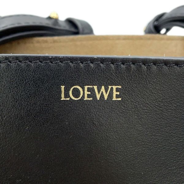 ロエベ ハンドバッグ パズルフォルド ミニ A657V25X01 LOEWE 2way 黒