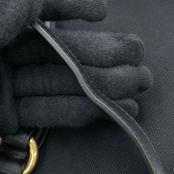 プラダ ハンドバッグ ジャカード ロゴ キャンバス 1BA579 PRADA 2way 黒