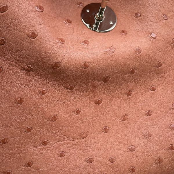 エルメス ハンドバッグ リンディ26  テリキュート/シルバー金具 オーストリッチ T刻印 2wayショルダー