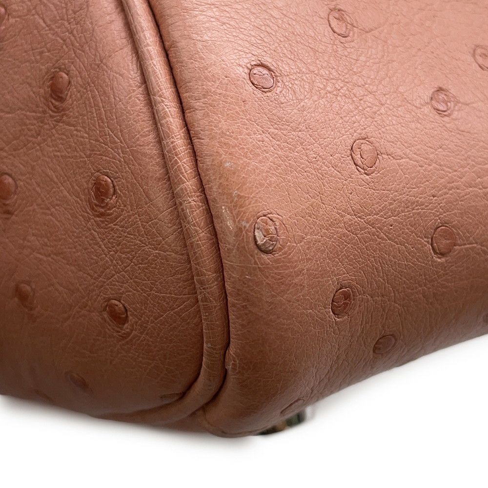 エルメス ハンドバッグ リンディ26  テリキュート/シルバー金具 オーストリッチ T刻印 2wayショルダー