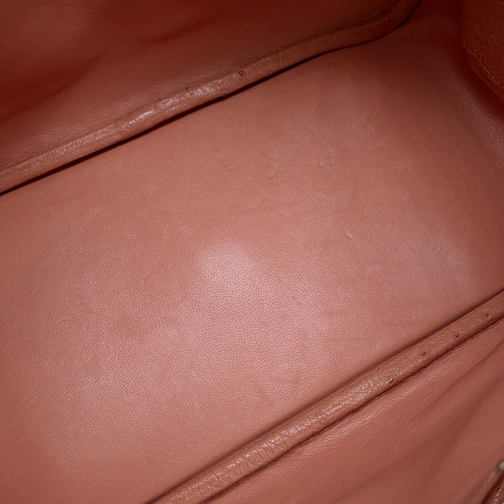 エルメス ハンドバッグ リンディ26  テリキュート/シルバー金具 オーストリッチ T刻印 2wayショルダー