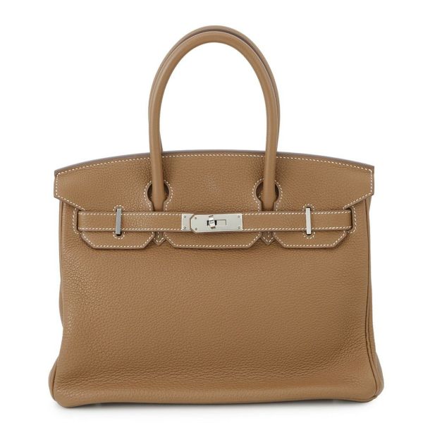 エルメス バーキン30 ゴールド/シルバー金具 トゴ C刻印 HERMES Birkin ハンドバッグ