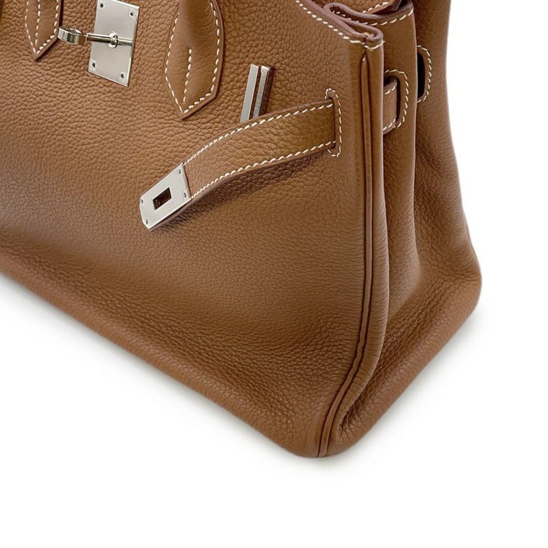 エルメス バーキン30 ゴールド/シルバー金具 トゴ C刻印 HERMES Birkin ハンドバッグ