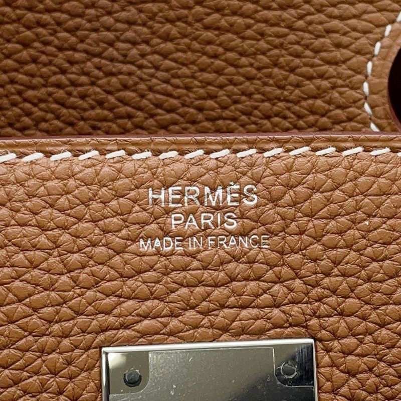 エルメス バーキン30 ゴールド/シルバー金具 トゴ C刻印 HERMES Birkin ハンドバッグ