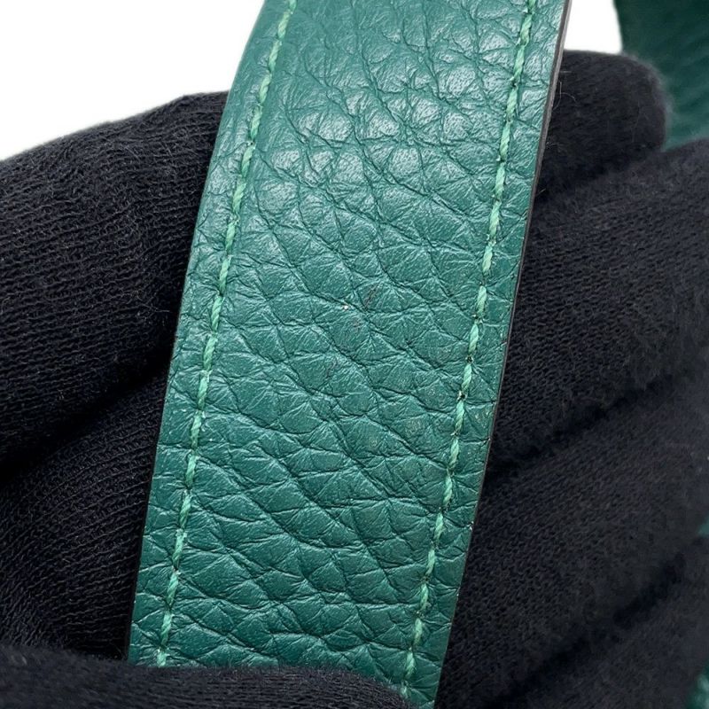 エルメス ハンドバッグ ピコタンロックPM マラカイト/シルバー金具 トリヨンクレマンス □Q刻印