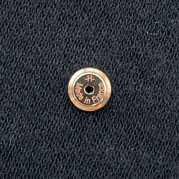 エルメス ピアス ブラゾン フォーブル/ピンクゴールド金具 メタル エナメル HERMES アクセサリー